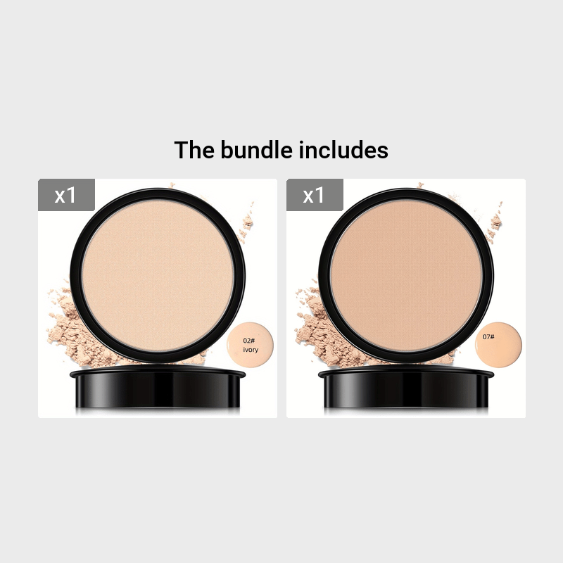 Breathable And Flawless Powder Foundation - Makeup-Fixing, Oil-Controlling, Moisturizing And Lightweight - Perfect For All Skin Types