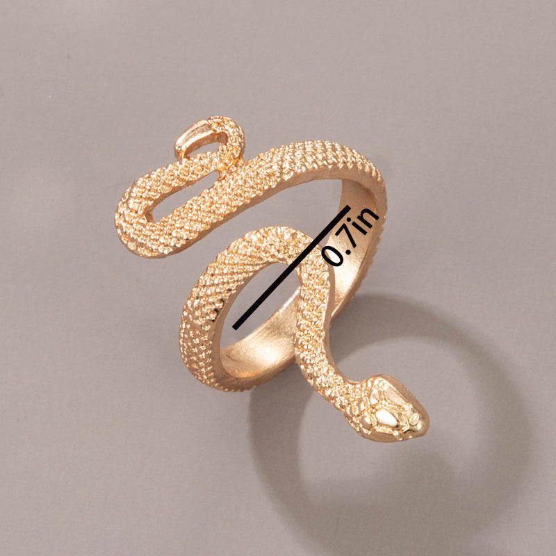 Snake Ring Punk Style Animal Design Hand Jewelry For Men Women Unisex Jewelry