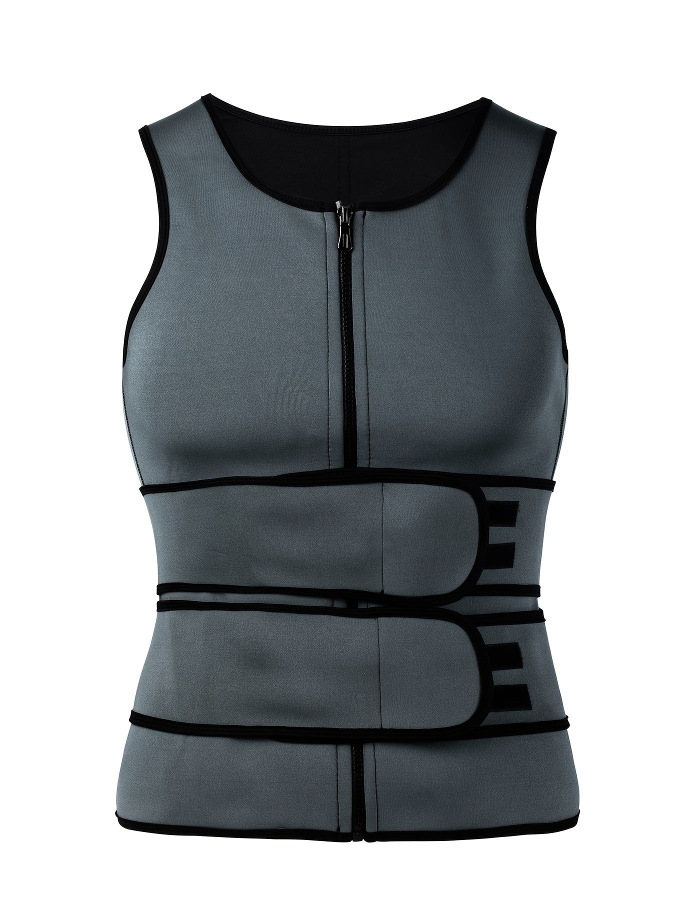 Men's Compression Sweat Sauna Vest, New Slimming Suit For Students, Waist Belts Body Shaper Back Support Tank Top For Workout Fitness Gym