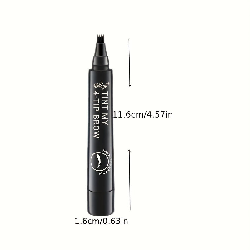 4 Split Head Liquid Eyebrow Pen, Waterproof And Smudge Proof Eyebrow Pencil, Microblading Eyebrow Pencil Natural Looking Eyebrow Tattoo Pen