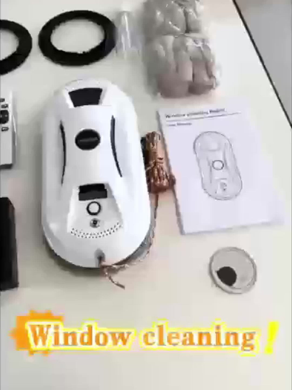Fully Automatic Window Cleaning Machine, Glass Cleaning Robot, Remote-Controlled Electric Planning Intelligent Window Cleaning Tool