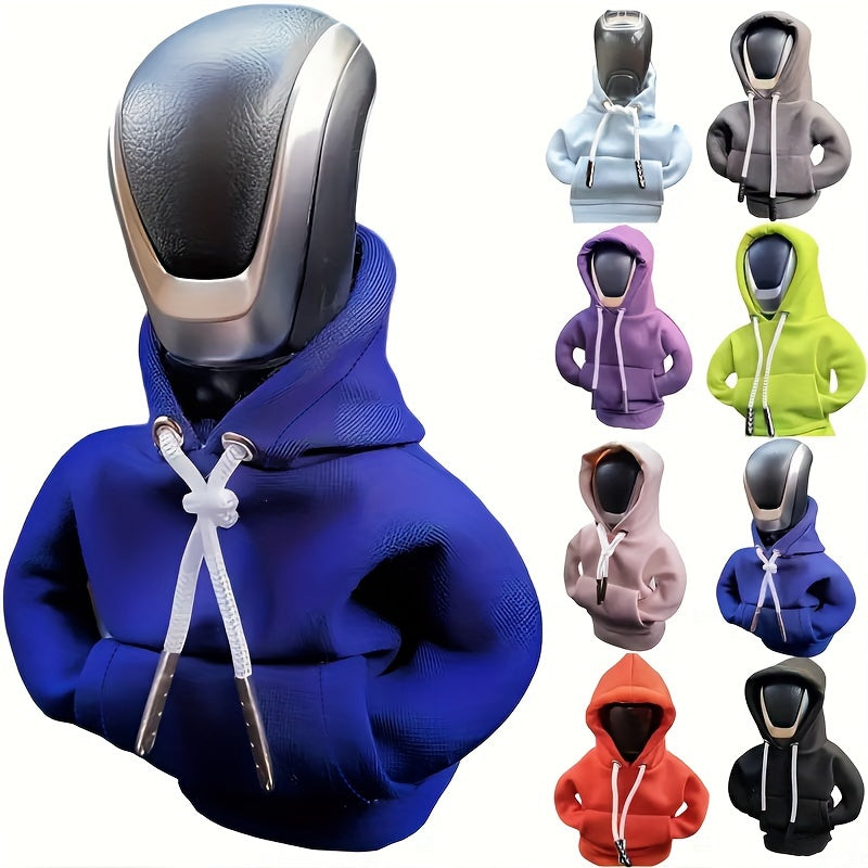 Mini Car Gear Shift Cover Hoodie Car Gear Shift Cover, Interior Accessories Shift Knobs Fashionable Shirt Trim