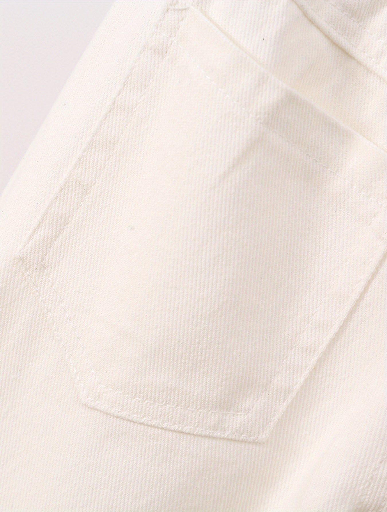 Girls Ripped Tapered Jeans, Cartoon Pattern Elastic Waistband Denim Jeans Kids Clothes