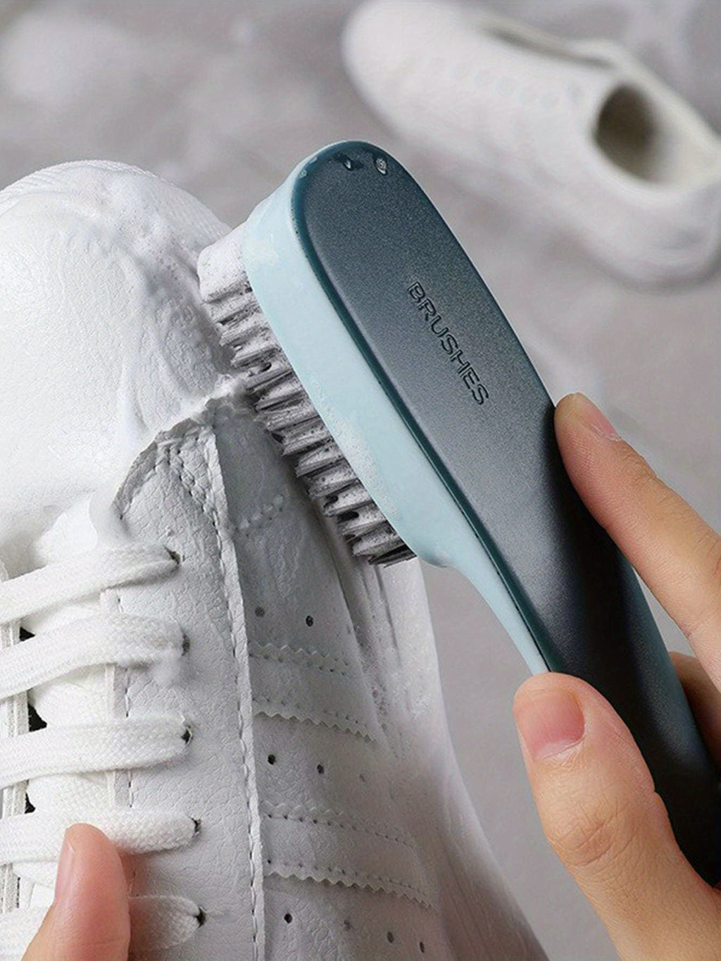 1PC Simple Shoe Cleaning Brush, Plastic Clothes Scrubbing Brush, Household Cleaning Tools