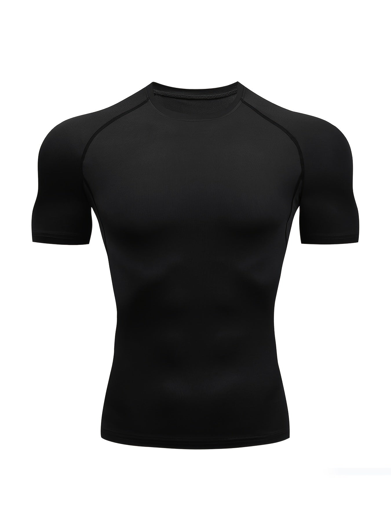 Quick-Drying Men's Base Layer Top for Outdoor Training - High Stretch & Breathable