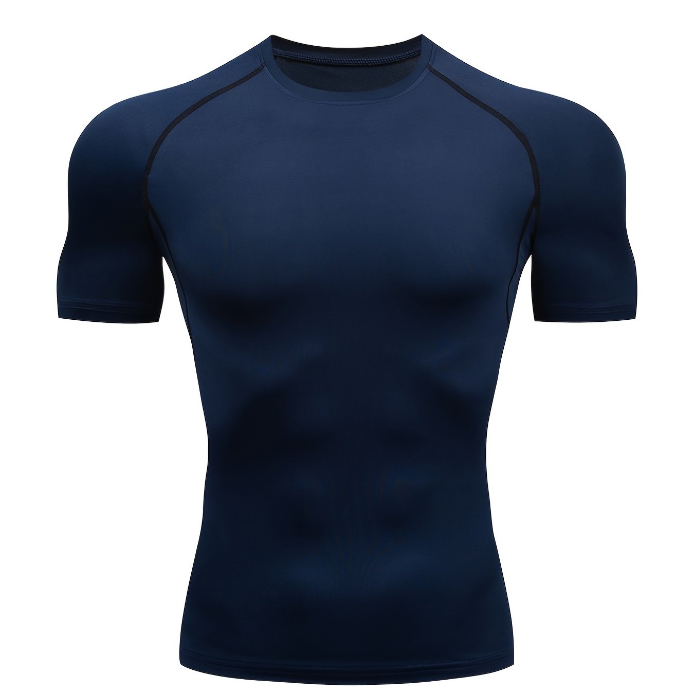 Quick-Drying Men's Base Layer Top for Outdoor Training - High Stretch & Breathable
