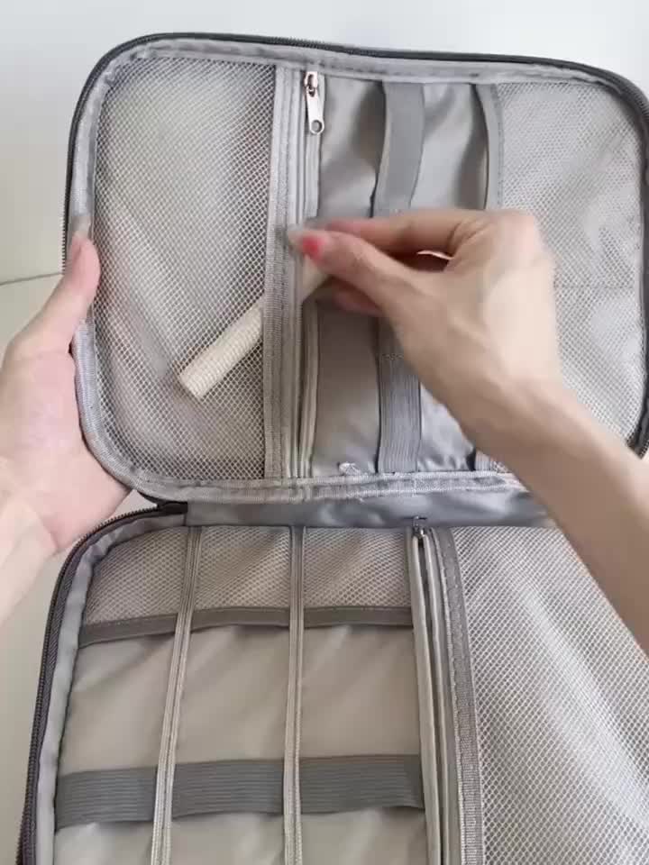 Large Capacity Electronics Organizer, Data Cable Power Storage Bag, Lightweight USB Charger Case & Travel Accessories