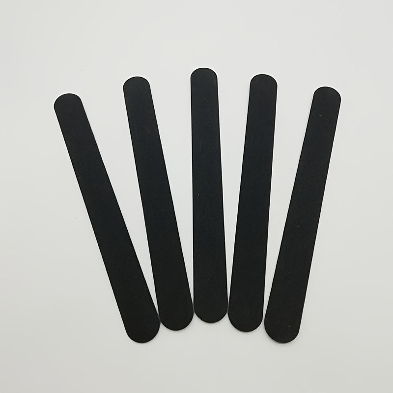 5 PCS Double Sided 100/180 Grit Nail Files Emery Board Black Manicure Pedicure Tool And Nail Buffering Files