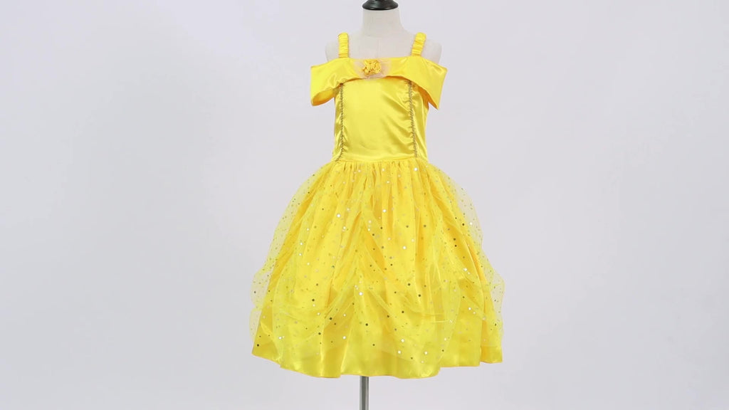 Carnevale Girls Christmas Halloween Dress Movie Fairy Tale Princess Dress Carnival Dress with Accessories