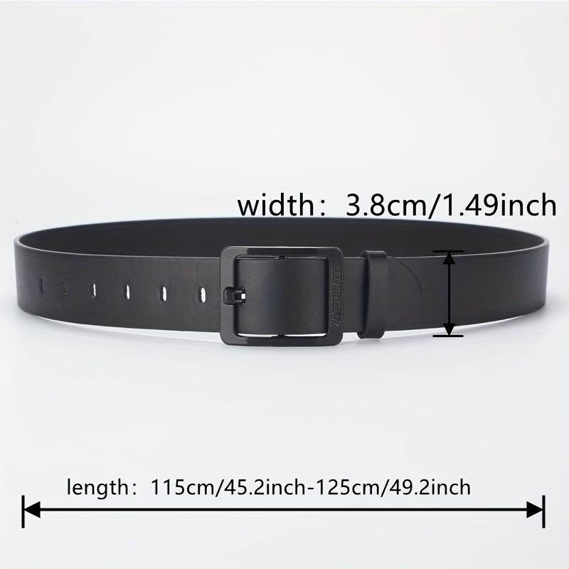 Men's Black PU Leather Belt Casual Jeans Pants Belt For Outdoor Party Holiday, Ideal choice for Gifts
