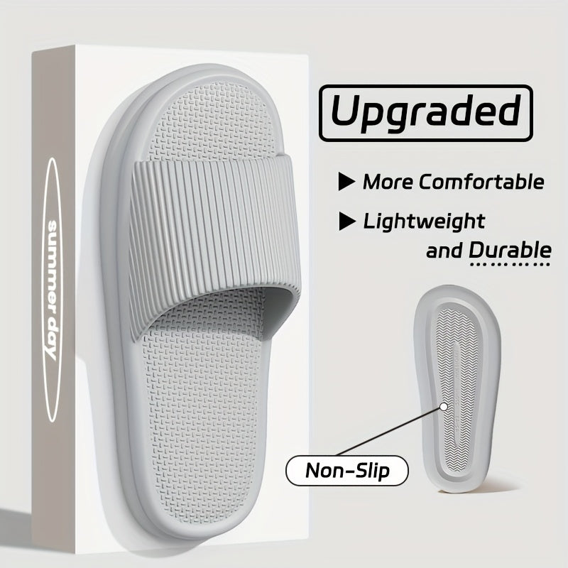 Comfortable EVA Soft Soled Slippers, Non-slip Couple Indoor Home Shower Sandals for Men and Women, Easy to Clean Flip Flops