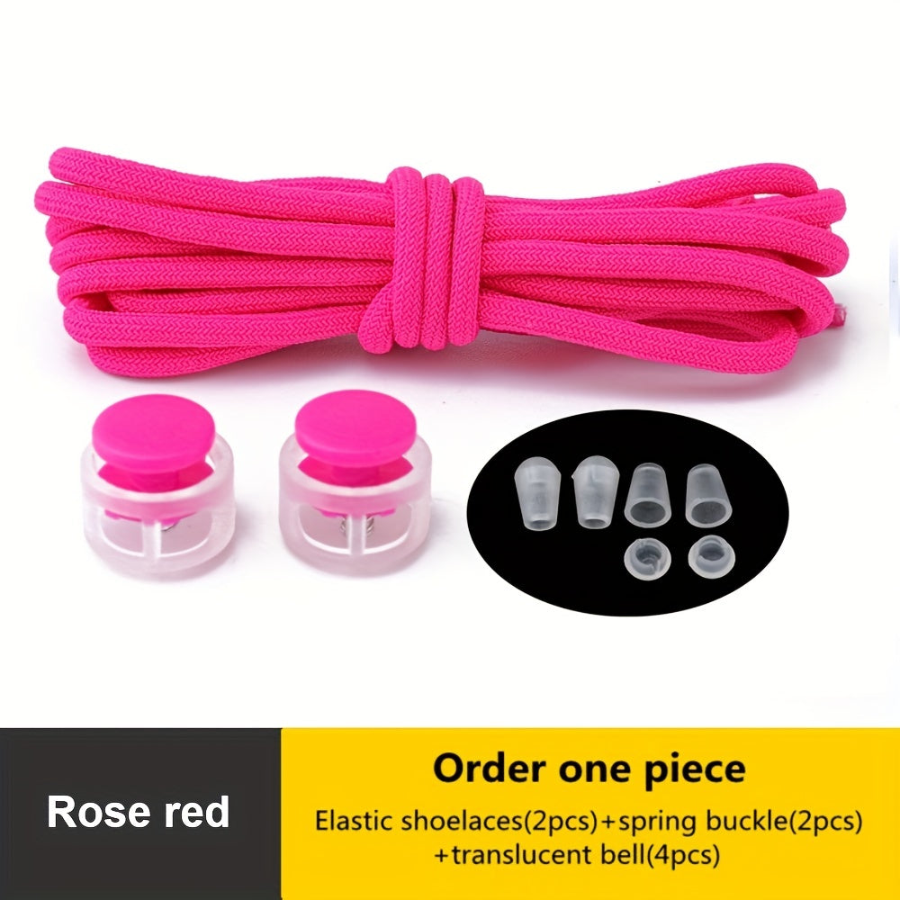 [Elastic Spandex Shoelaces] 1 Pair of Elastic Spandex Shoelaces - Universal Adult 100cm Length, Lazy Tie-Free Suitable for Sneakers