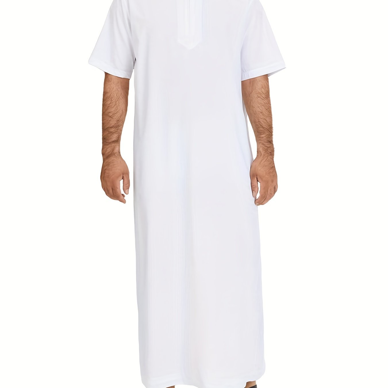 Plus Size Men's Solid Color Robe for Cultural Activities In Arabic, INCERUN