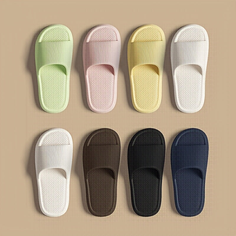 Comfortable EVA Soft Soled Slippers, Non-slip Couple Indoor Home Shower Sandals for Men and Women, Easy to Clean Flip Flops