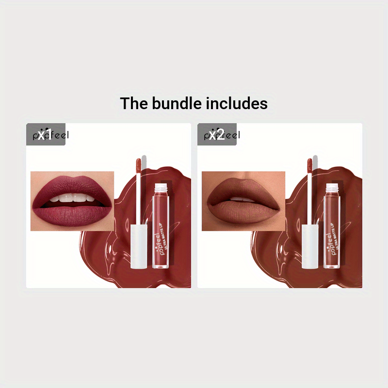 Non-stick Cup Matte Lip Gloss, Misty Lip Glaze, Non-fading Liquid Lipstick 8 Colors To Choose From Long Lasting High Pigmented Halloween Stage Makeup Valentine's Day Gifts