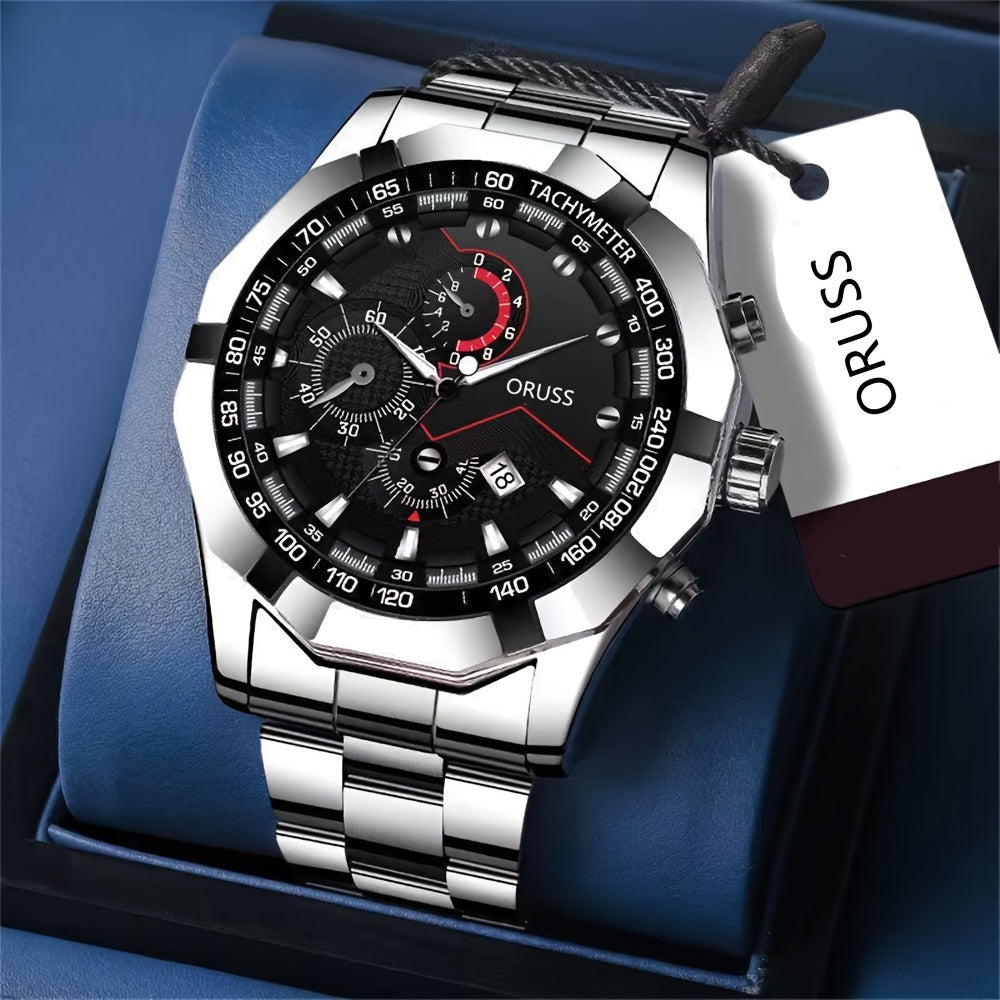 Large Dial Fashion Versatile Trend Men's Watch Waterproof Luminous Student Men's Watch, Ideal Choice For Gifts