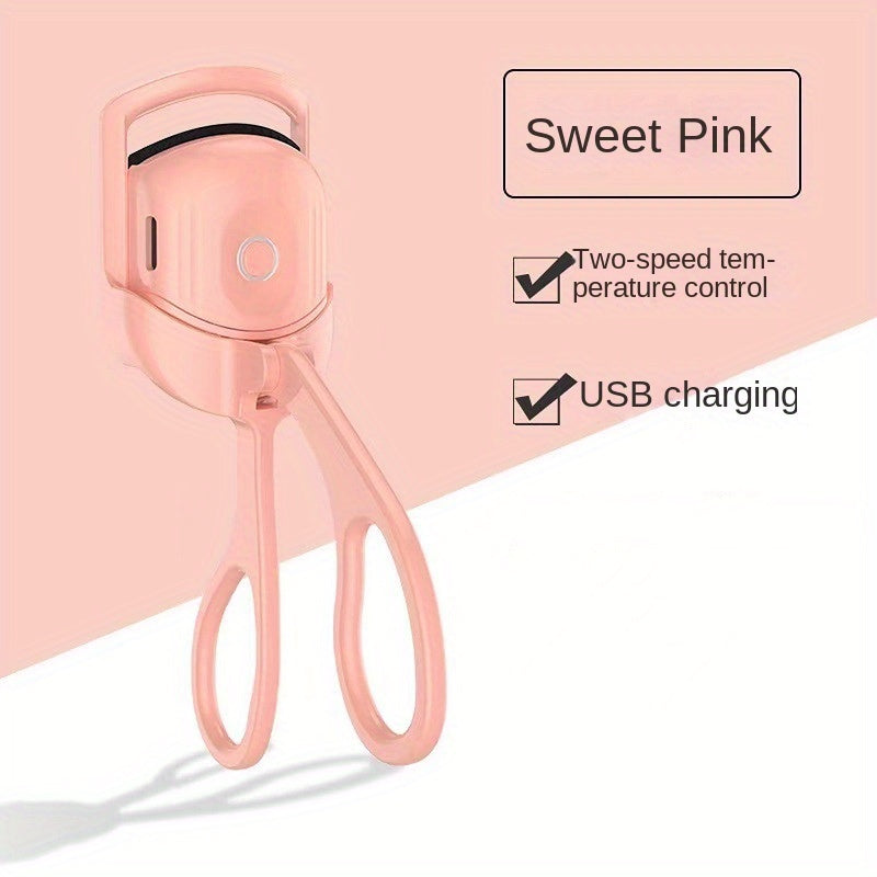 Rechargeable Electric Eyelash Curler, Heated Eyelash Perm Tool, Long-Lasting Curling and Styling, Lash Styling Tool, Sleek Eyelash Tool, Compact Design, Highquality Curler, Rechargeable Curler, Makeup Enthusiasts, Lash Lovers