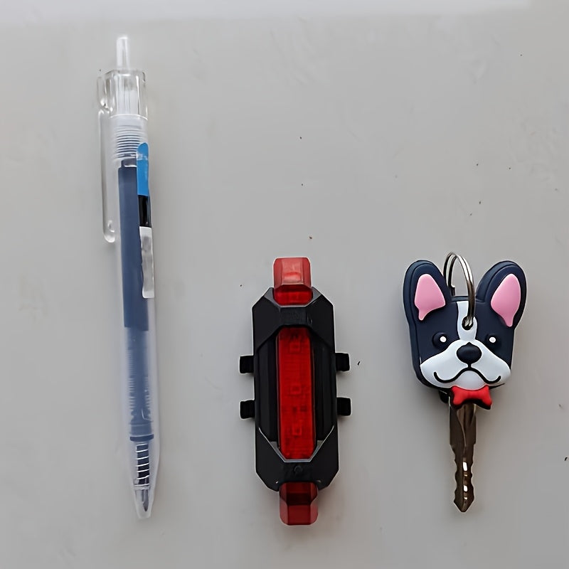 USB Rechargeable LED Bike Tail Light - 4 Flashing Modes For Safety And Visibility - Mountain And Road Bicycle Taillight For Riding And Cycling