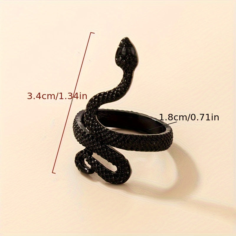 Snake Ring Punk Style Animal Design Hand Jewelry For Men Women Unisex Jewelry