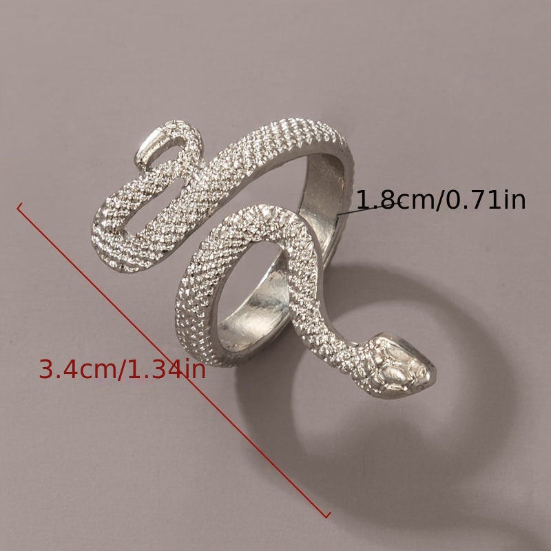 Snake Ring Punk Style Animal Design Hand Jewelry For Men Women Unisex Jewelry