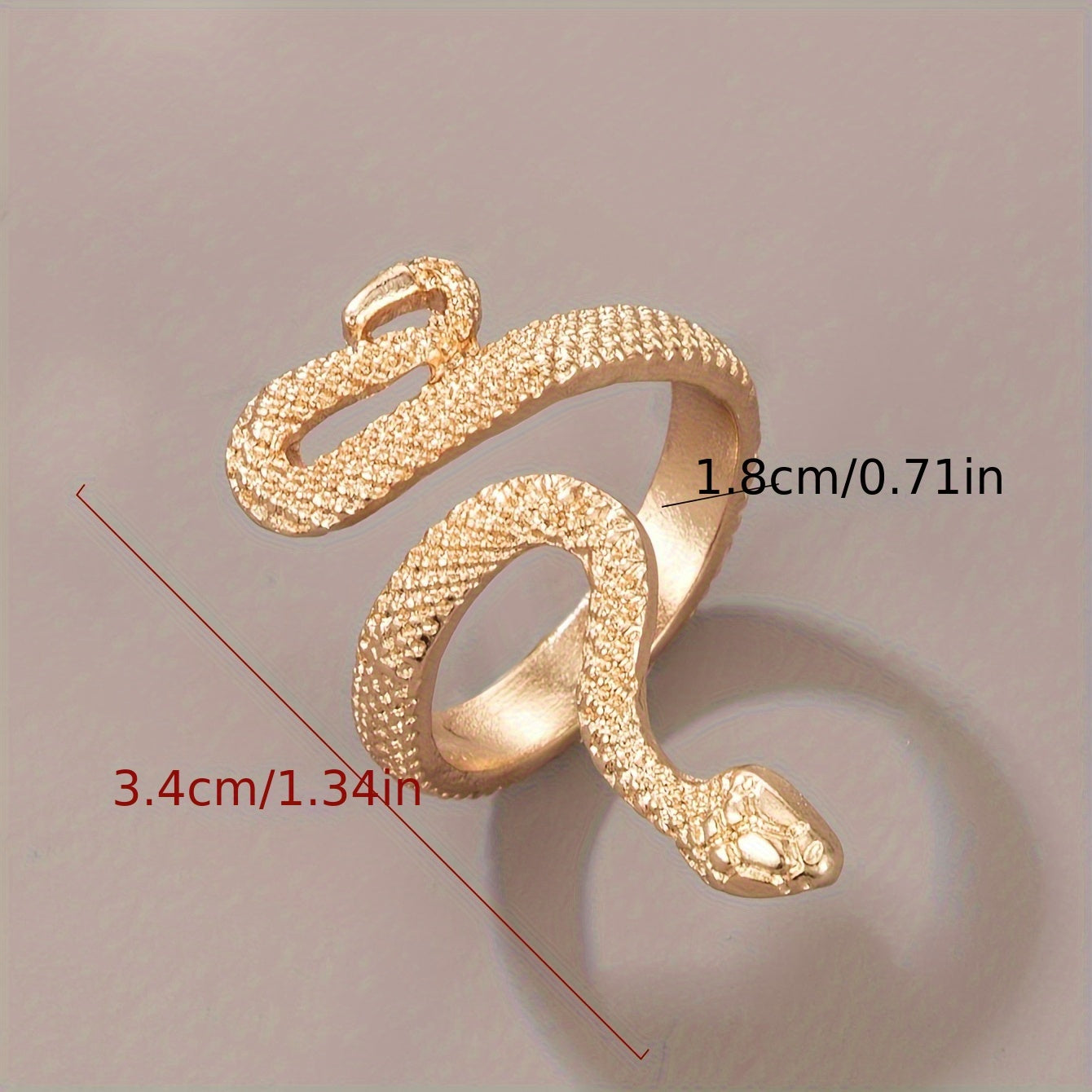 Snake Ring Punk Style Animal Design Hand Jewelry For Men Women Unisex Jewelry