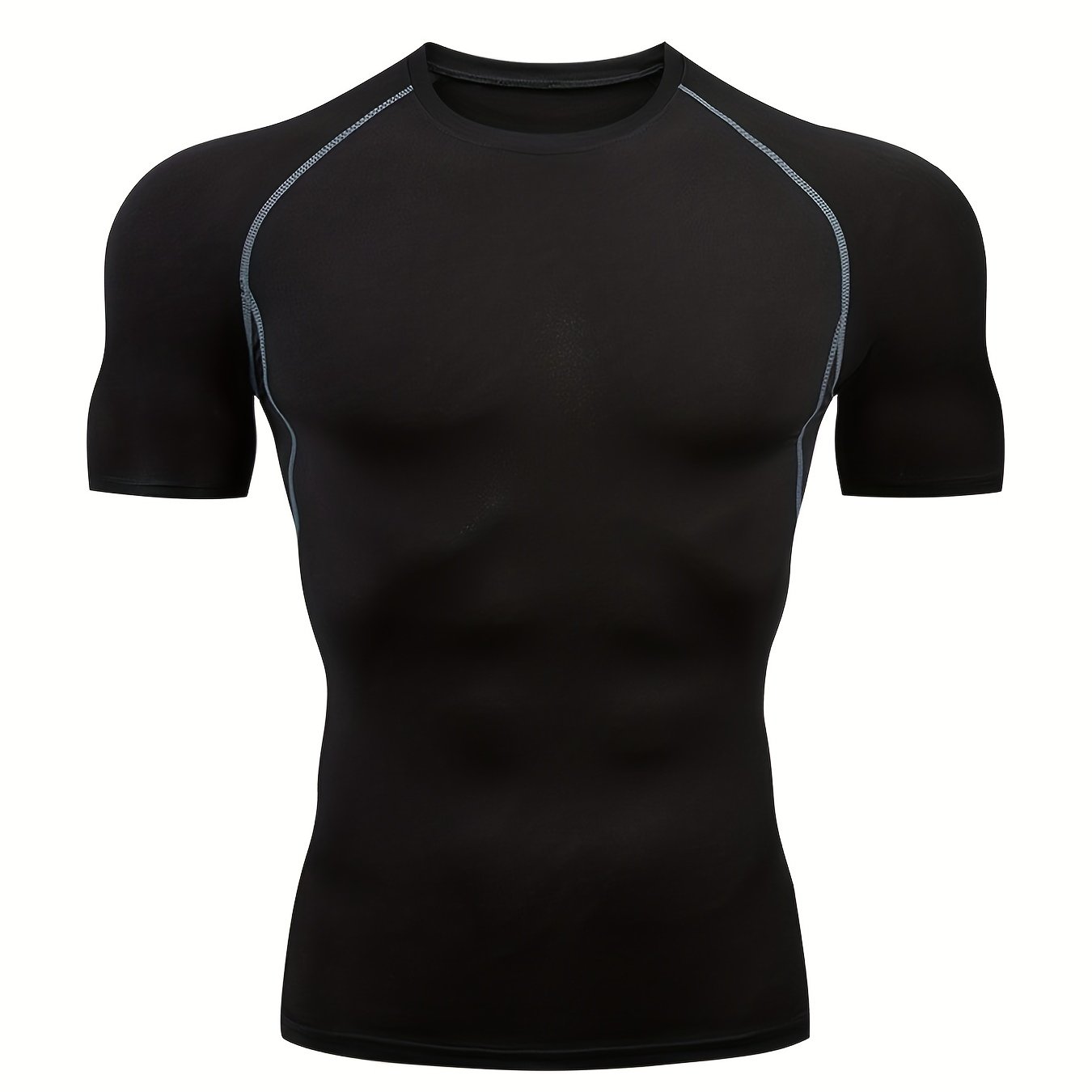 Quick-Drying Men's Base Layer Top for Outdoor Training - High Stretch & Breathable