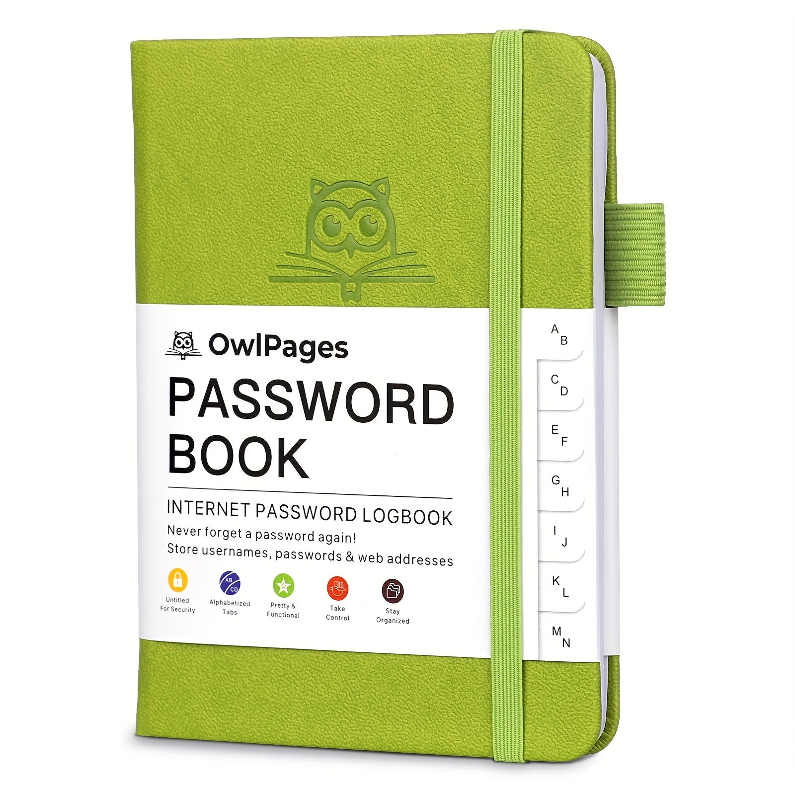 Password Book With Alphabetical Tabs. Hardcover Password Keeper Notebooks For Seniors, Internet Password Logbook Journal, Address Organizer For Computer &amp; Website Logins, Pocket Size