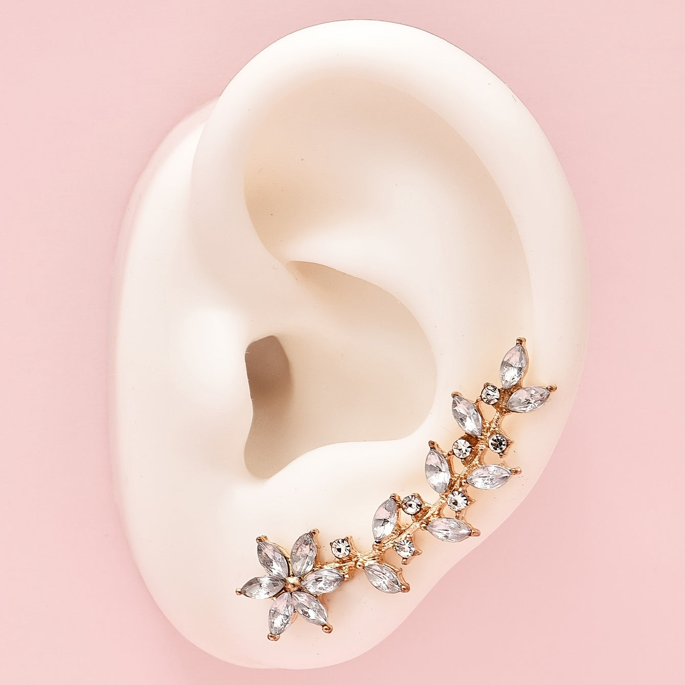 Leaf Branches Dangle Stud Clip Ear Jewelry For Women Personality Gifts