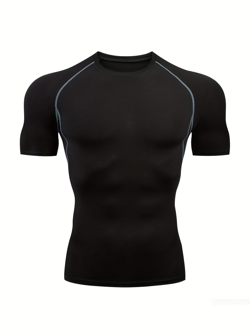 Quick-Drying Men's Base Layer Top for Outdoor Training - High Stretch & Breathable