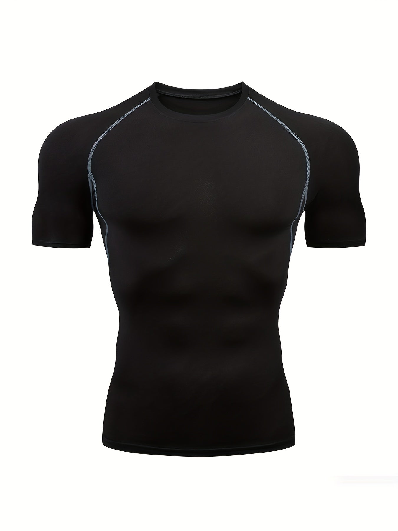 Quick-Drying Men's Base Layer Top for Outdoor Training - High Stretch & Breathable