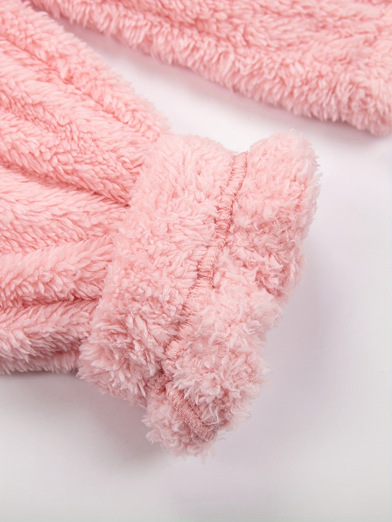 Fuzzy Hooded Pajama Jumpsuit For Music Festival, Comfy & Cute Long Sleeve Zipper Pajamas, Women's Lingerie & Sleepwear