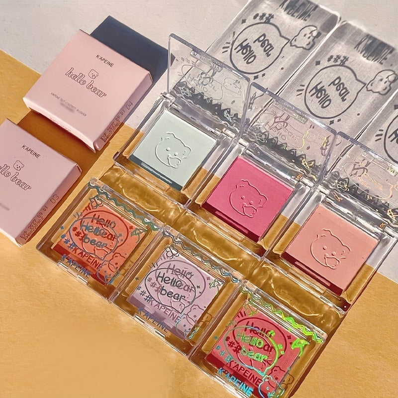 Monochrome Blush, Matte, Pearly Finish, Lifting And Color Correcting Contouring Blush Palette, Long Lasting Waterproof And Sweatproof Rouge Palette, Nude Makeup Tool