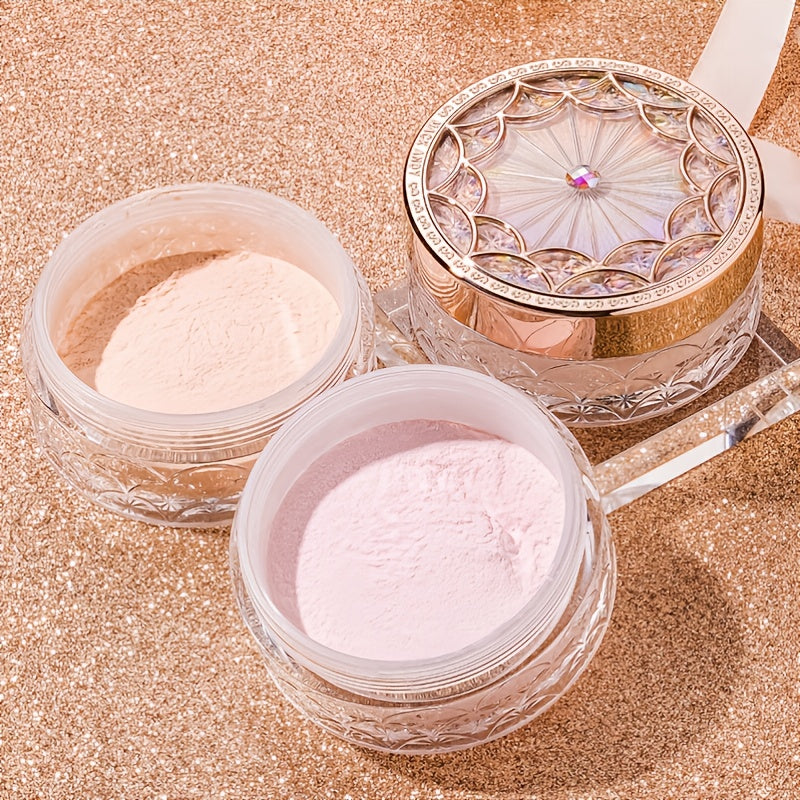 for MACK Andy Matte Finish Makeup Setting Powder – Smooth, Natural, Long-Lasting Coverage for All Skin Tones, Ivory to Rose, Lightweight & Oil-Control Compact with Intricate Design, Skin Brightening Product | Elegant Compac