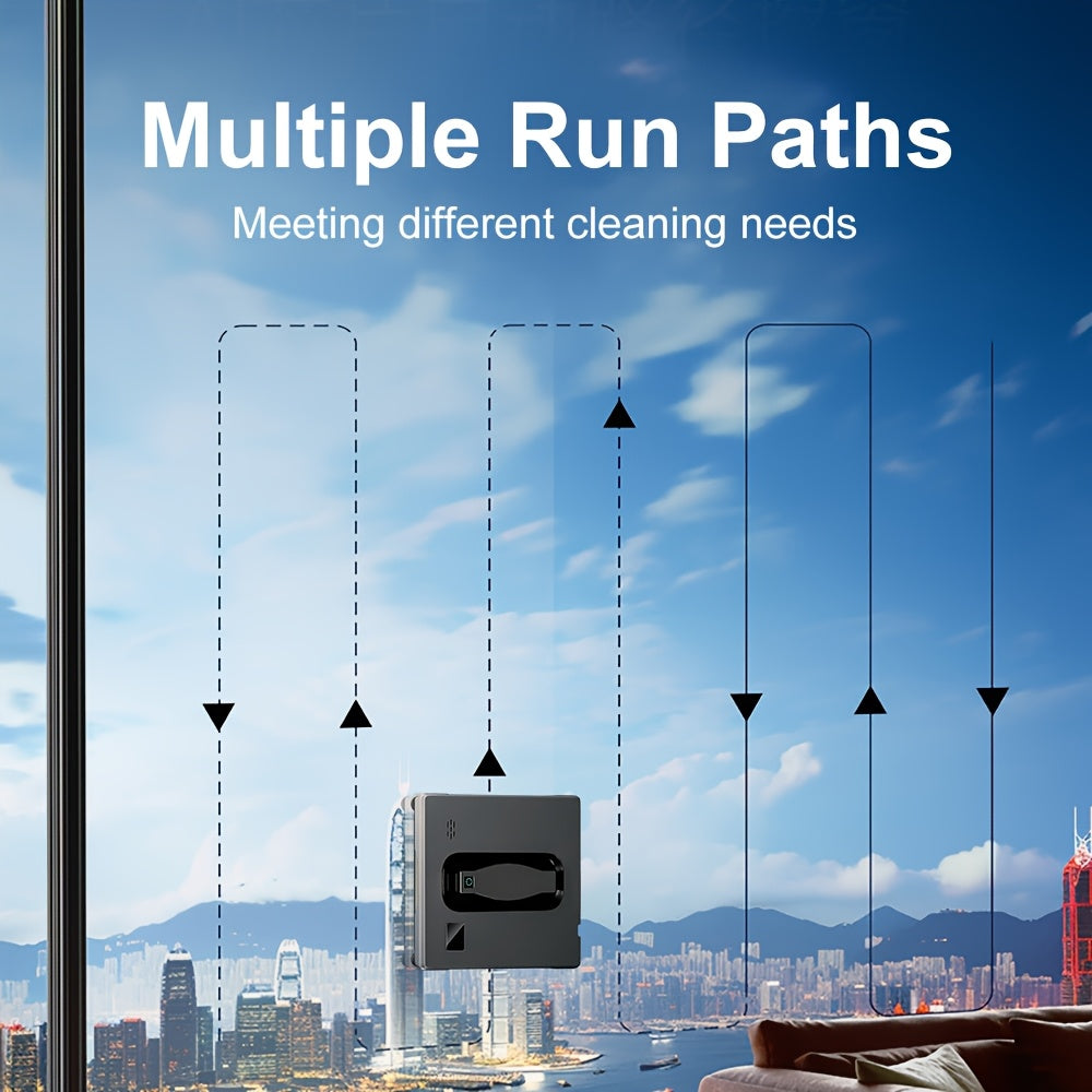 An Intelligent Window Cleaning Robot, Fully Automatic Glass Cleaning Machine, PURUIKAI Automatic Window Cleaning Machine Glass Cleaning Robot, Remote Control Electrically Planned Window Cleaning Artifact HCR-21.