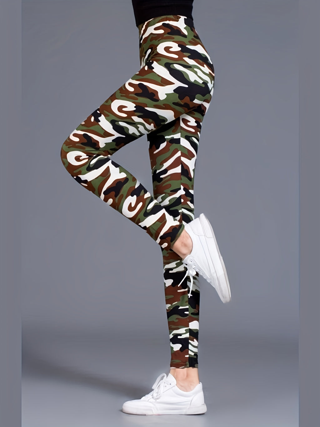 Women's Leggings Floral Printed Pants Casual High Waist Sweatpants Leggings