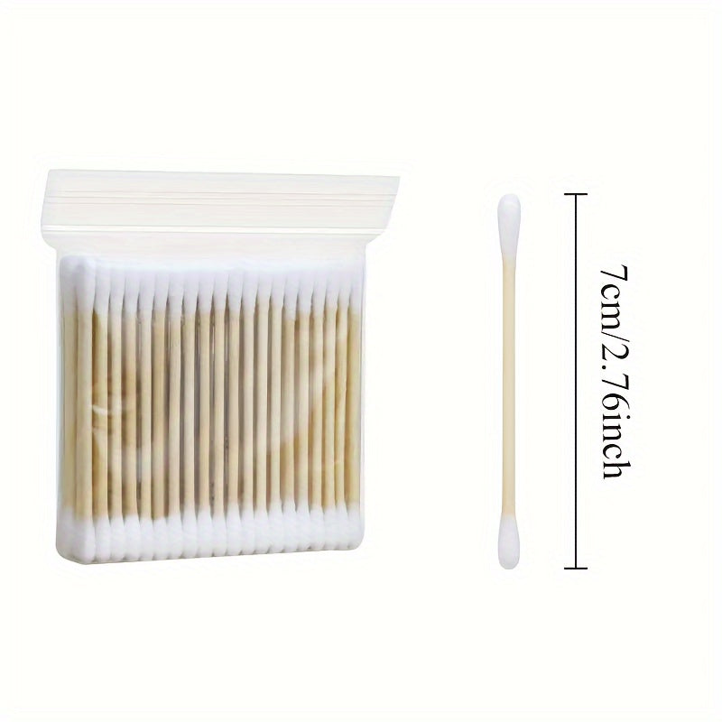 400/100 Count Double-Tipped Cotton Swabs - Unscented, Hypoallergenic Ear & Makeup Cleaner, Multipurpose & Disposable Cotton Swabs For Personal Care
