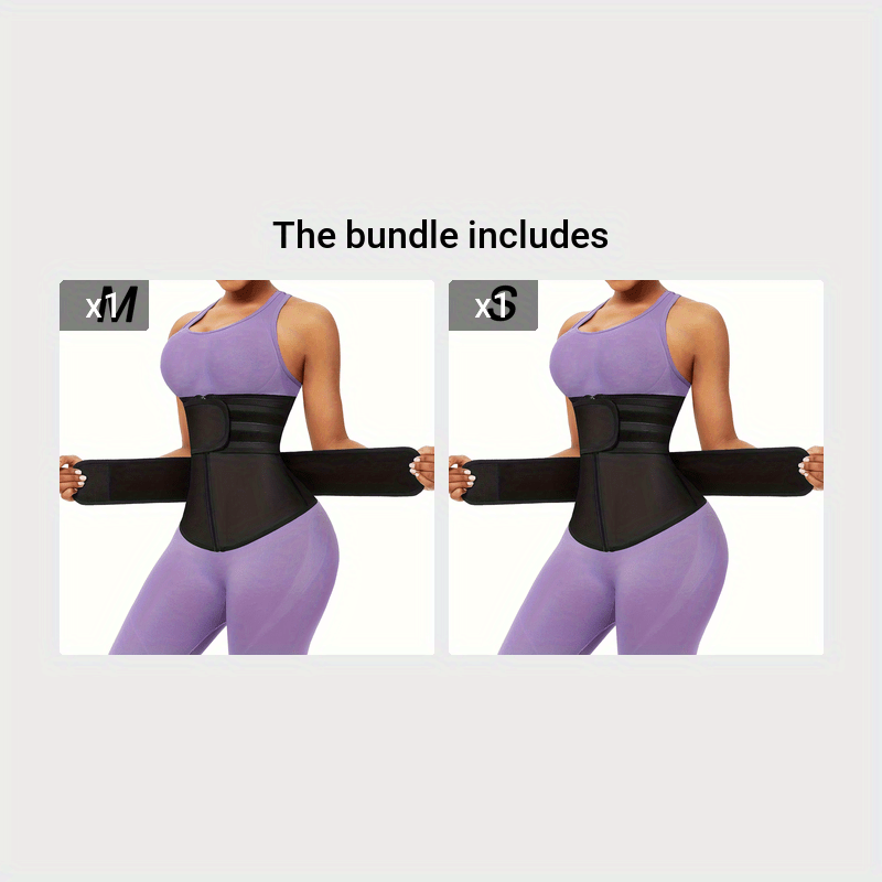 Premium Neoprene Waist Trainer & Sauna Sweat Belt - Zip-Up, Non-Slip for Enhanced Workout Sweating, Tummy Control & Back Support, Lightweight & Stretchy Fabric, Perfect Curve Design for Fitness & Wellness