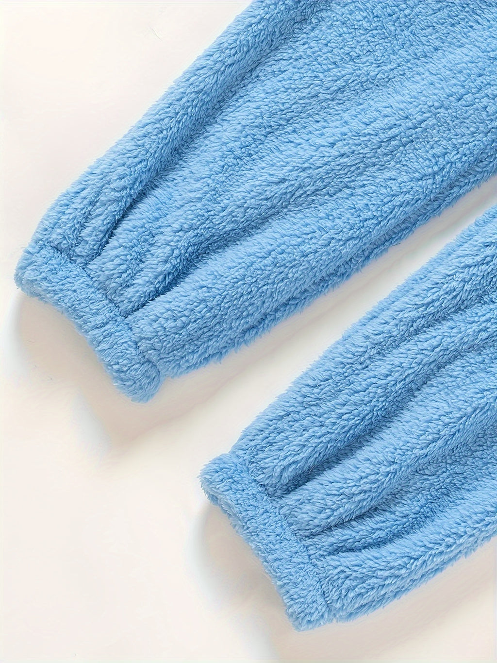 Fuzzy Hooded Pajama Jumpsuit For Music Festival, Comfy & Cute Long Sleeve Zipper Pajamas, Women's Lingerie & Sleepwear