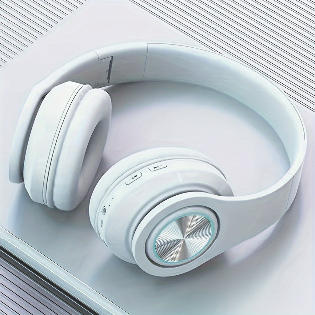 39 Luminous Wireless Headphones with Plug-in, Wired and Wireless Multifunctional Use