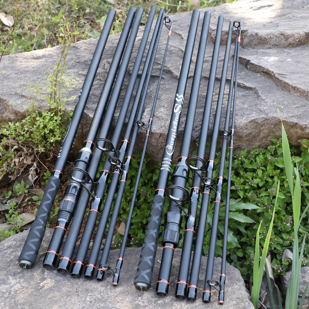 Sougayilang Carp Rod: Portable 6/7Section Ultralight Weight Carbon Fiber Rod for Ultimate Carp Fishing Performance