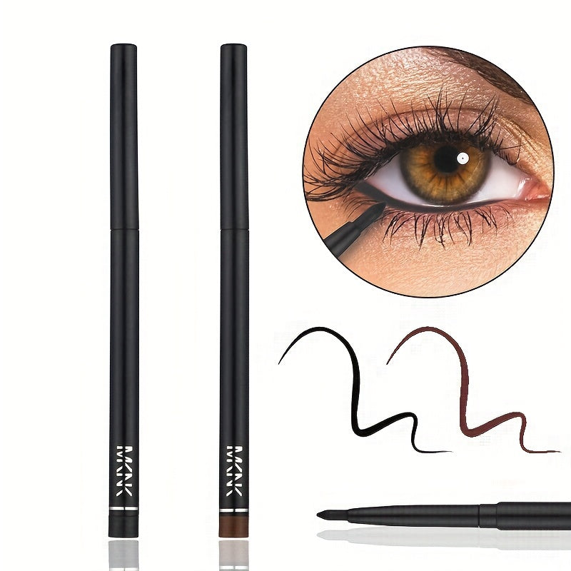 Long-Lasting Vibrant Waterproof Eyeliner Pencil - High Pigment, Gentle on Eyes, Smudge-Proof, Easy to Apply, Cruelty-Free Makeup Tool for Women