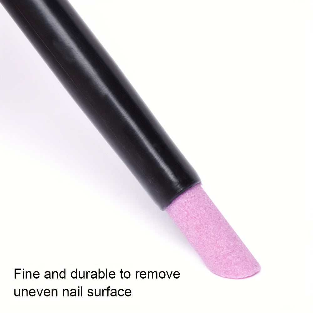Lightweight Stone Sanding Nail File Tools - Perfect for Manicure and Cuticle Care - Removes Dead Skin and Cuticles - Portable and Handy Use