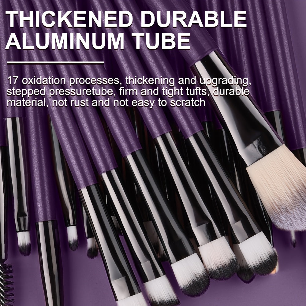 20/34pcs Makeup Brush Set and 8pcs Mini Makeup Brush Professional Soft Synthetic Powder Foundation Eyeshadow Makeup Brush Cosmetics Suitable for Beginners