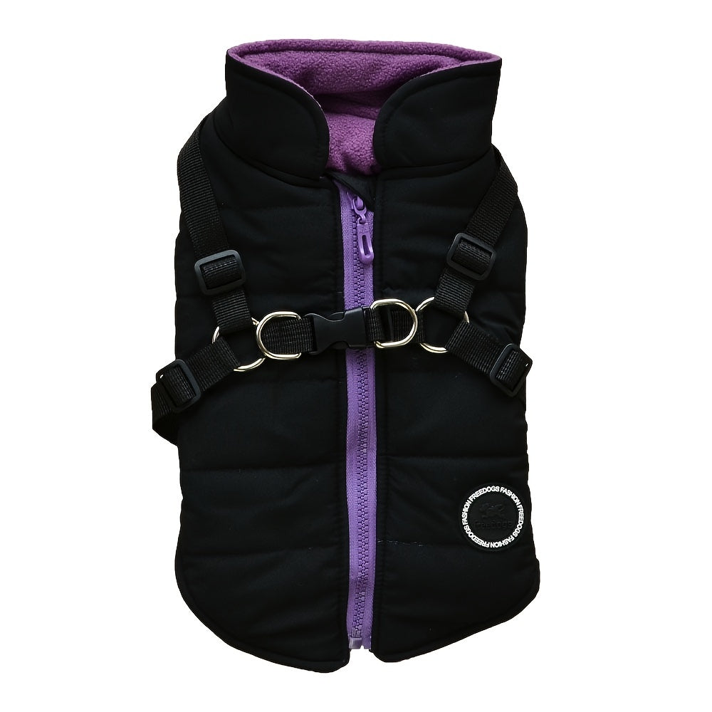 Warm Winter Dog Vest with Leash Ring - Perfect for Small, Medium, and Large Dogs - Pet Apparel that Keeps Your Furry Friend Cozy and Stylish