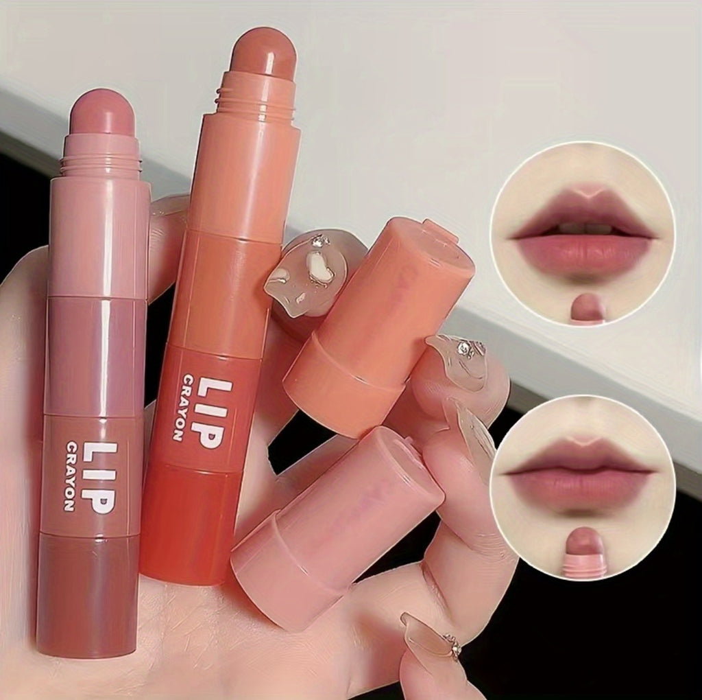 4-in-1 Matte Waterproof Velvet Long Lasting Multicolor Lipstick - Makeup Lips with Creamy Texture, Travel-Friendly Design, and Perfect Gift for Ladies on Valentine's Day