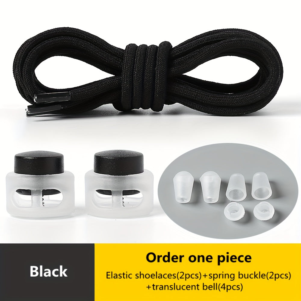 [Elastic Spandex Shoelaces] 1 Pair of Elastic Spandex Shoelaces - Universal Adult 100cm Length, Lazy Tie-Free Suitable for Sneakers