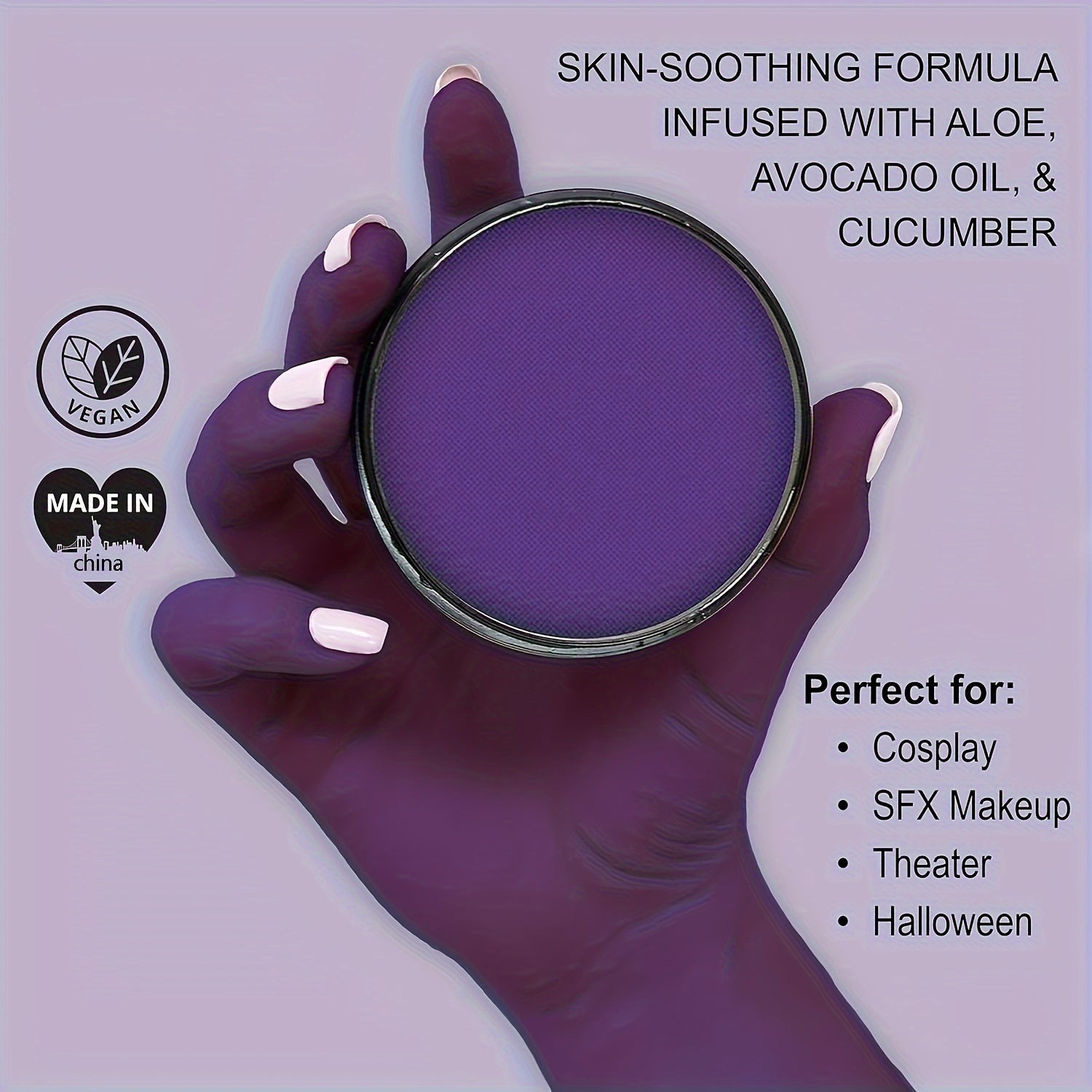 Perfect For Stage & Screen Performances, Face & Body Paint, Special Effects, Beauty, Cosplay & Halloween Makeup Water Activated Face Paint & Body Paint