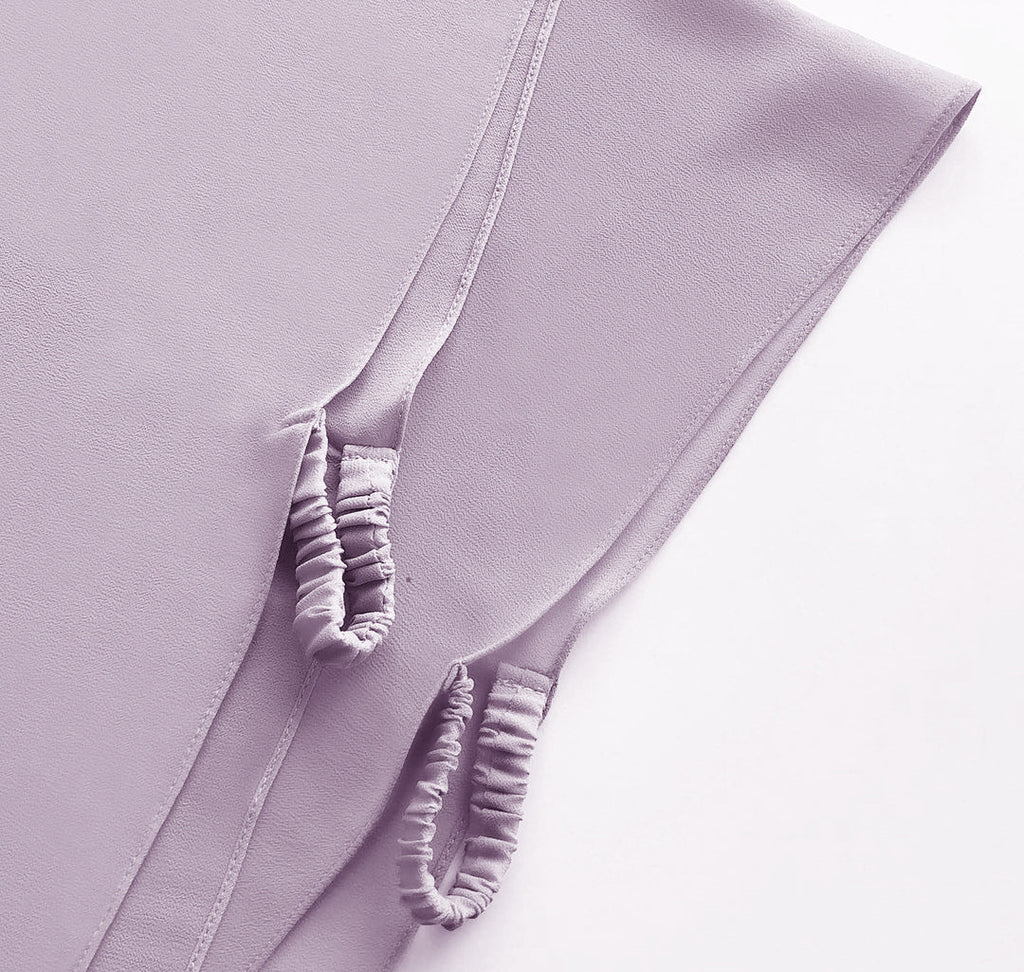 Solid Color Chiffon Scarf Women's Instant Hijab Long Shawl Scarf Lightweight Hair Sleeping Wrap