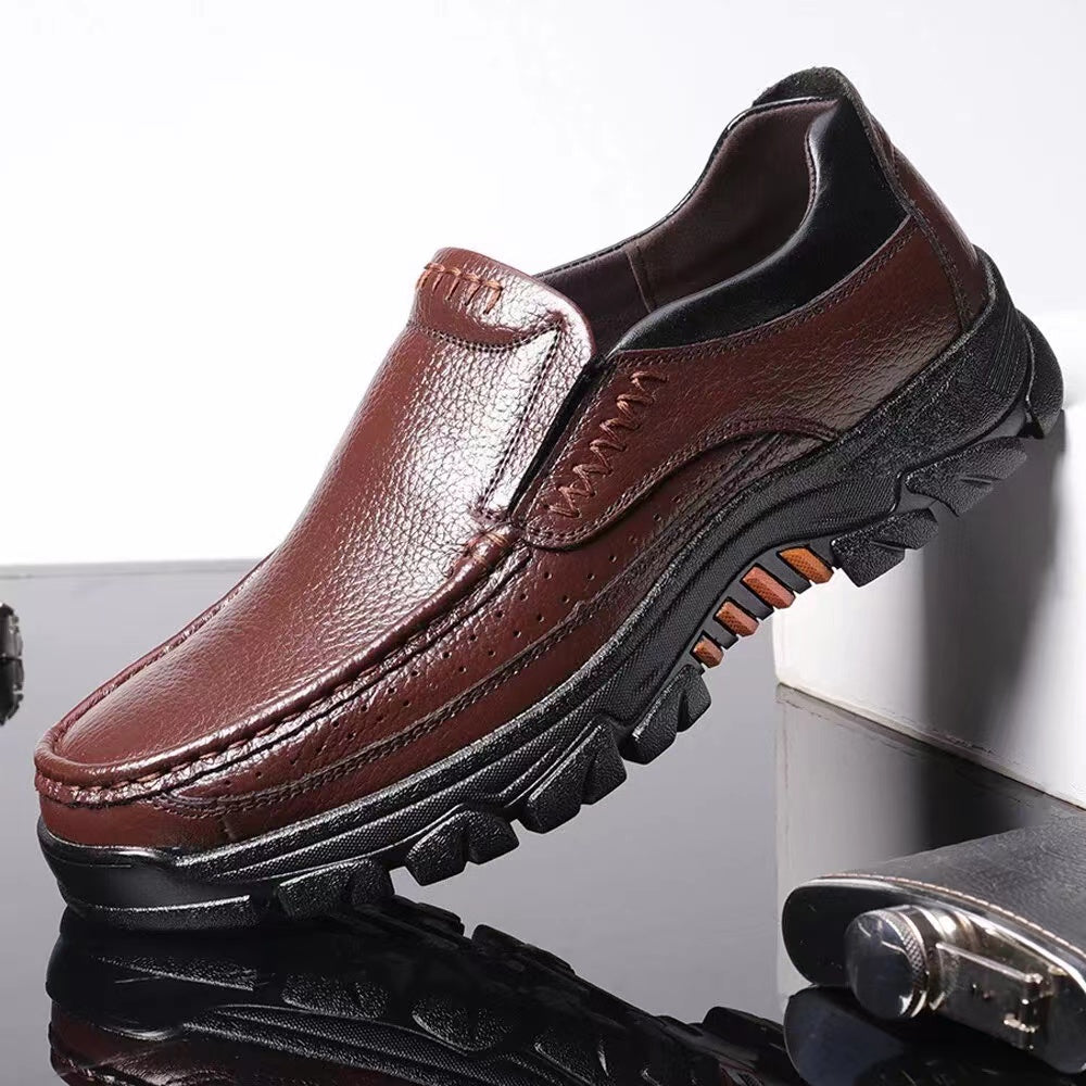 Men's Dress Shoes Durable Non-slip Oxford Shoes Formal Shoes For Wedding Business Party, Middle aged men's footwear
