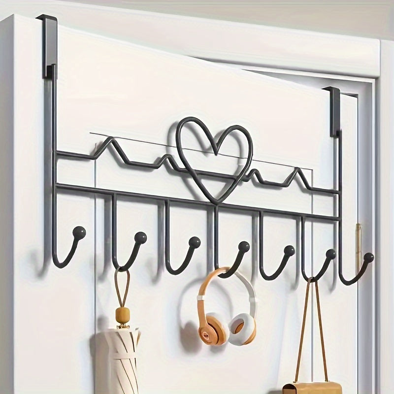 [Multi-Purpose] Contemporary Wall Mounted Hook Rack | Multi-Purpose Organizer | Painted Finish | Home and Office Use | Modern